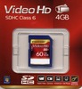 כרטיס זיכרון Silicon Power SDHC FULL HD 4GB 