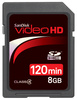  כרטיס זיכרון SanDisk Video HD SDHC 8GB   סנדיסק