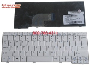 מקלדת למחשב נייד אייסר Acer Aspire One white  