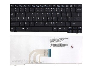 מקלדת למחשב נייד אייסר Acer Aspire One Black Keyboard A110 A150 D150 D250 KAV60 ZG5