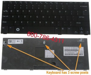 מקלדת למחשב נייד דל Dell Mini 10 / Inspiron 1010  Keyboard MP-08G43US-698 