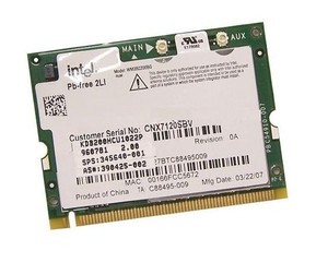 כרטיס רשת למחשב נייד HP Wireless LAN Card PCI 802.11b 345640-001 , 336976-001 , 333492-002 