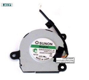 מאוורר למחשב נייד נטבווק אייסר Acer One 751H GB0535AEV1-A B3864.13.F.GN CPU Fan 