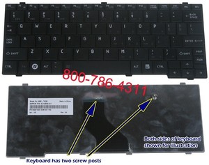 מקלדת למחשב טושיבה נטבוק Toshiba Netbook Mini T110 NB205 Keyboard NSK-TK001 , 9Z.N3D82.001 , PK130801A00 , PK13080A00 