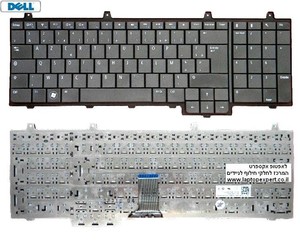 החלפת מקלדת למחשב נייד דל Dell Inspiron 1747 1750 Laptop Keyboard 0TW6MF / NSK-DN001