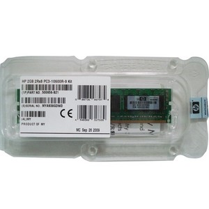 זיכרון לשרת HP 4GB 1x4GB PC3-10600 Registered CAS 9 Dual Rank x4 DRAM Memory Kit 500658-B21