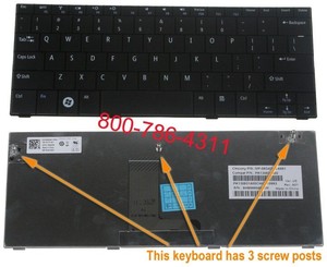 מקלדת למחשב נייד דל DELL Inspiron Netbook Mini 10V / 1010 / 1011