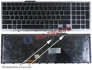 מעבדה אזורית למחשב נייד סוני - מקלדת לנייד SONY VAIO VPC-F11 / VPC-F12 Laptop Keyboard 148781311 / 148781521 