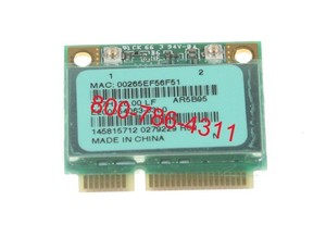 כרטיס רשת פנימי למחשב נייד סוני Atheros AR5B95 half size mini PCI wireless 802.11b/g/Draft-N