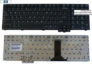 מקלדת למחשב נייד קומפאק אייץ.פי HP NC8700 / 8710P / 8710W 450471-001 , PK1300X04S0 , K070602F1 , PK13ZKF3F00
