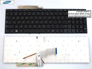 מקלדת למחשב נייד סמסונג כולל תאורה Samsung RF712 Keyboard US Black Backlit CNBA5903089 
