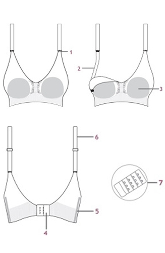 חזיית הנקה מרופדת - Seamless Padded Nursing Bra של Carriwell