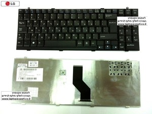 מקלדת למחשב נייד אל.גי כולל עברית חרוטה Lg R580 / R560 Laptop Keyboard AEW72909409 / AEQL5V00010 אל ג'י