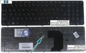 מקלדת למחשב נייד HP Pavilion G7 Laptop Keyboard Black 646568-001 , 633736-001 , AER18U00010 , 2B-41801Q100  