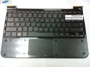 מקלדת למחשב נייד סמסונג כולל תושבת פלסטיק ומשטח עכבר Samsung 900X1B Backlit Laptop Keyboard BA75-03221A