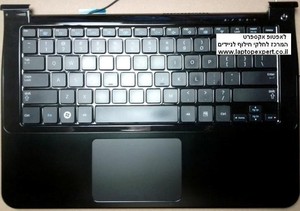 מקלדת למחשב נייד סמסונג כולל תושבת פלסטיק ומשטח עכבר Samsung 900X Series NP900x3a Laptop Keyboard BA75-02898A
