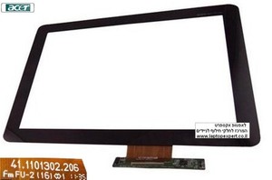 דיגיטייזר - טא'צ (מסך מגע) לטאבלט אייסר Acer Iconia Tab A200 Digitizer Tocth - 41.1101302.206 