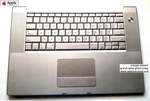 מקלדת למחשב נייד אפל מקבוק Apple Macbook Pro A1226 A1260 TOP CASE PALMREST TOUCHPAD KEYBOARD - 922-8036 , 820-4308  