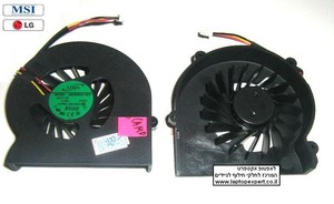 מאוורר למחשב Lg E500 / MSI EX400 EX600 EX700 PR600 - AB0605HX-HE3 (163C) Laptop Fan אל ג'י