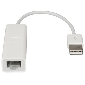 מתאם יו.אס.בי לכרטיס רשת Apple Macbook MC704ZM/A USB 2.0 to RJ-45 LAN Ethernet Adapter אפל