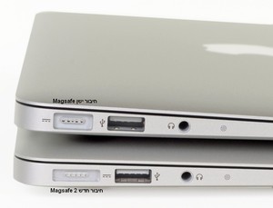 ספק כוח למחשב נייד  Apple Magsafe 2 - MacBook Pro Retina Display 60W  16.5V 3.65A A1435 אפל
