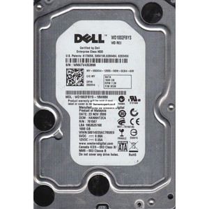 דיסק קשיח מקורי לשרת דל Western Digital 1TB WD1002FBYS-18A6B0 , DCM HARNNV2AA , SATA 3.5 Hard Drive - 0J317F