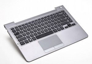 החלפת מקלדת למחשב סמסונג כולל תושבת ועכבר Samsung NP530U4C 14.0" Palmrest Touchpad Keyboard Power Button Gray BA75-03719A