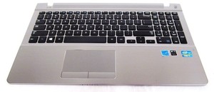 מקלדת כולל חיפוי פלסטיק ועכבר למחשב סמסונג SAMSUNG NP510 P510R5E NP510R5E  Silver Palmrest W/ Keyboard BA75-04536A