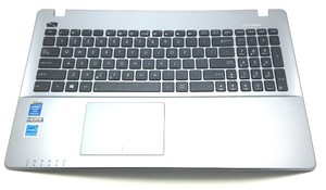 תושבת פלסטיק עליונה כולל מקלדת ועכבר מגע למחשב אסוס Asus X550CA 15.6 Palmrest Touchpad Keyboard 13NB00T1AP1211 13N0-PEA0Q11