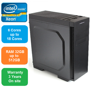 תחנת עבודה מקצועית SuperMicro X10SRA Xeon, מעבד 6 ליבות