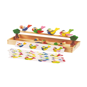 התאמת והרכבת ציפורים - משחק מגנטי ענטל