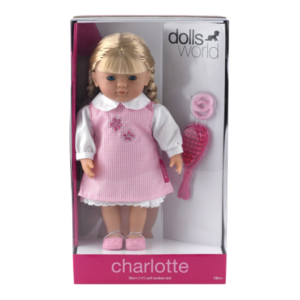 בובה 36 ס"מ שיער בלונד עם פוני סקאל