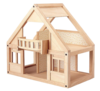 בית בובות מעץ טבעי