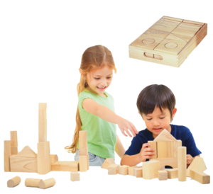 קוביות מוצקות עם מגש קרטון 52 יח' ענטל