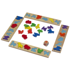 משחק התאמת צלליות חיות מעץ ענטל