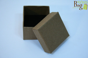 קופסאות תכשיטים לטבעות 5/5/3.7 טבעי ריפוד קשיח (100 יח')