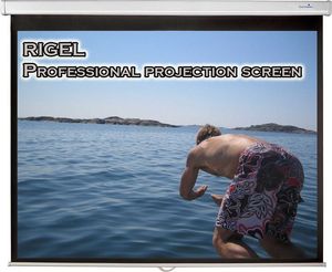 מסך הקרנה ידני 2.13X2.13 RIGEL