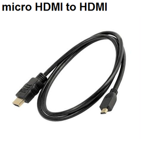 כבל חיבור micro HDMI to HDMI, אורך 1.8 מטר