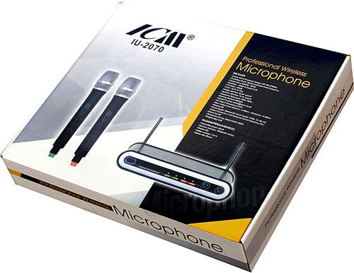 זוג מיקרופונים אלחוטיים ICM IU-2070 UHF מבצע!