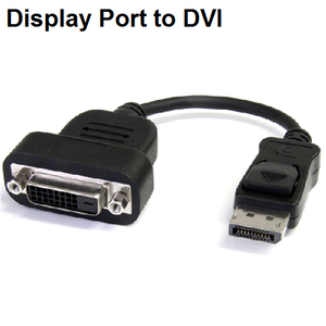 מתאם חיבור DP to DVI, אורך 20 ס"מ