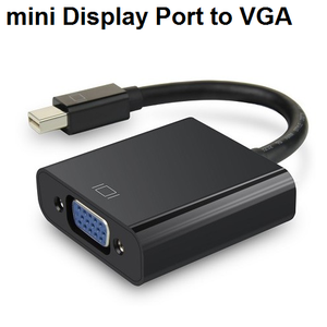 מתאם חיבור mini DP to VGA, אורך 10 ס"מ