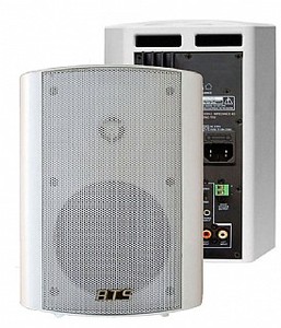 זוג רמקולים מוגברים 5.25 PA40 WHT BTS