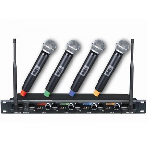 סט 4 מיקרופונים UHF  ICM