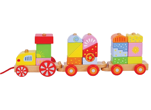 רכבת קוביות עץ ללין ענטל