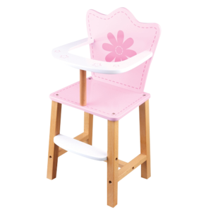 כסא אוכל לבובה - עץ ללין ענטל