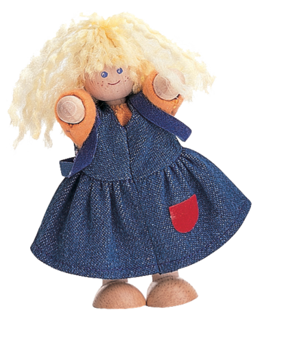 בובת ילדה - עץ ענטל