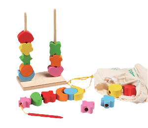 השחלת צורות מעץ ענטל