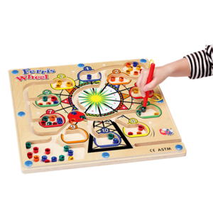 לוח מבוך מגנטי גלגל ענק ענטל