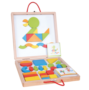 ערכת צורות מגנטיות מעץ ענטל