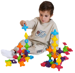 הרכבת שקע תקע משתלבים צבעוניים 72 יח' פיירפליי